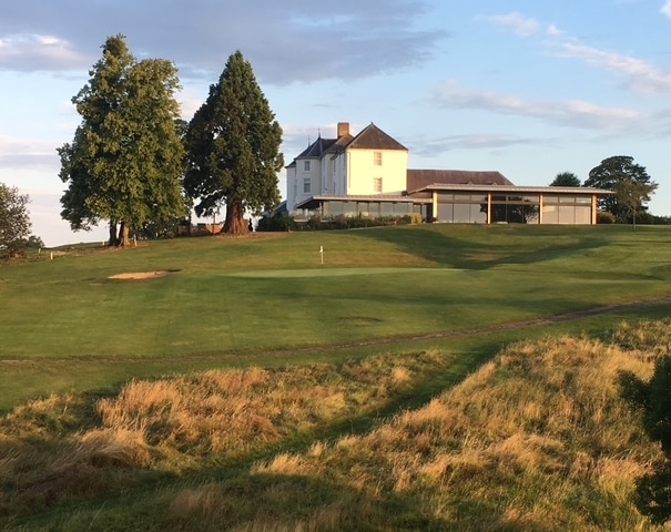Golf course with view of hotel